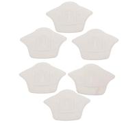 MOBUTOFU 3 Pairs Invisible Heel Stickers Protective Heel Pads Non-Slip Sponge Cloth Cross-Embossed Design Beautiful Style for Shoes