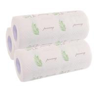 MOBUTOFU 3 Rolls Disposable Kitchen Rag Paper Towels with Adorable Design, Easy to Tear and Greaseproof, Pulp Material, for Food Wrapping and Kitchen Use