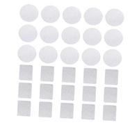 MOBUTOFU 30pcs DIY Eyeshadow Palette Metal Stickers Iron Magnetic Cosmetics Stickers Can Be Combined Easily Suitable for Magnetic Cosmetics Empty Palettes Silver for DIY