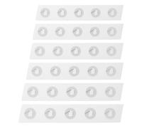 MOBUTOFU 30pcs NFC Sticker Tag - Adhesive Blank NFC Chip Labels for Music Sharing DIY Memory Events - Round Programmable Chip Tags