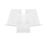 MOBUTOFU 3pcs Acrylic Book Stand Display Holders with Space-Saving Design and Modern Style, for Bookshelf Decor and Cookbook Display, Multifunctional Easel Stands