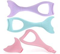 MOBUTOFU 3pcs Eyelash Mascara Shield Mascara Shield Tool Silicone Mermaid Shape Comb Eyelashes Will Not The Skin Suitable for Novice Makeup Users Professional Makeup Artists Daily Use