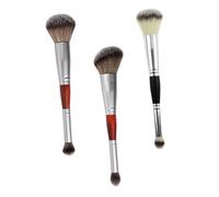 MOBUTOFU 3pcs Eyeshadow Brush Makeup Brush Lightweight Portable Wooden Handle Fiber Professional Make-up Artist Cosmetic Tool for Office and Professional Use