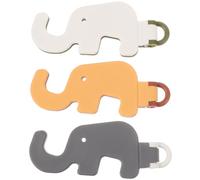 MOBUTOFU 3pcs Foldable Elephant Shape Phone Holder Stand Plastic Mini Cartoon Cellphone Stands for Desktop Decoration and Shop Furniture Display Models Random Color