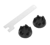 MOBUTOFU 3pcs Spanner Set for Meat Mincer Gear Replacement Parts, Iron and Plastic Repair Attachments Compatible with Multiple Models of Kitchen Food Processor Accessories