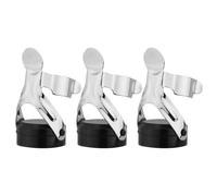 MOBUTOFU 3pcs Wine Bottle Stoppers Stainless Steel Wine Seal Stoppers Easy to Insert and Remove Feature Home Bar Use