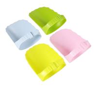 MOBUTOFU 4 Pcs Adjustable Baby Faucet Extender with Rounded Corners Plastic Hand Washing Water Chute Safe for Children Bathroom Use