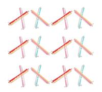 MOBUTOFU 48pcs Plastic Hair Curling Perm Rods with Hollow Design and Rubber Bands for Lightweight, Secure Hold in Daily Hair Care Routines and Salon Styling