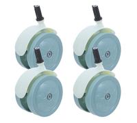 MOBUTOFU 4pcs Baby Walker Caster Wheels - Easy Install Plastic Wheels for Toddler Walker Accessories Push in Secure Universal Home Use Green