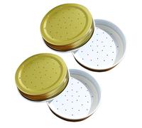 MOBUTOFU 4pcs Bee Water Feeder Metal Covers for Beekeeping Hive Entrance with Portable Water Feeding Function Suitable for Honeycomb and Outdoor Use Random Color