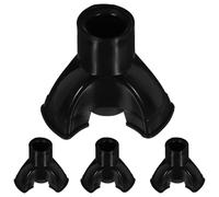 MOBUTOFU 4pcs Black Pvc Walking Cane Tips Replacement Covers Anti-skid and Anti-wear Features for Hiking and Trekking Poles Suitable for The Elderly