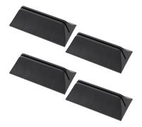 MOBUTOFU 4pcs Desk Privacy Screen Holders Abs Desk Divider Clamps with Fine Craftsmanship for Office Use, Fix and Divide Desktop Area, Black Partition Support Brackets