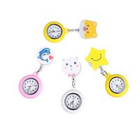 MOBUTOFU 4pcs Quality Nurse Watch Stretchable Nurse Fob Watch Nursing Clip Safe and Practical