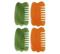 MOBUTOFU 4pcs Resin Scalp Massage Combs Hair Scraping Boards for Head and Body Relaxation, Beneficial to Hair and Scalp, Headache, Practical Massage Tool for Home Use