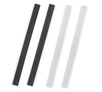 MOBUTOFU 4pcs Rubber Edge Strips for Dustpan Replacement Black Sealing Lip Accessory for Home and Office Cleaning