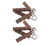 MOBUTOFU 4pcs Wooden Hand Grippers Hand Exerciser for Strength Training Palm Massager Finger Strengthener Wrist Trainer for Forearm Muscle Building Portable Fitness Tool