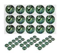 MOBUTOFU 5 Sheets PVC Seed Pot Label Stickers Round Shape Adhesive Plant Grow Labels for Hydroponic Garden Pots Tear-Resistant Seedling Markers for Long-Term Use