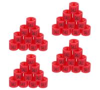 MOBUTOFU 50pcs Red Garment Markers Plastic Tags for Clothing Racks Easy-attach Clothes Hanger Clips for Mall and Supermarket Display Secure and Visible Retail Markers