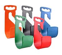 MOBUTOFU 5pcs Abs Hose Rack Wall Mounted Water Pipe Organizer with Decorative Hooks Durable Storage Hanger for Garden Hose for Home and Car Washing