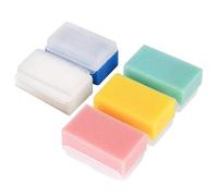 MOBUTOFU 5pcs Bathing Sponge and Massage Brush Set, Quick Dry and Sanitary Tactile Sense Trainers for Home and Outdoor Travel, Soft Plastic and Sponge Body Massager for Babies and Teens