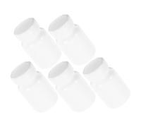 MOBUTOFU 5pcs Medication Bottles Small Pill Holder Travel-Friendly 80cc Cylindrical Plastic with Secure Seal and Elegant Design for Daily Pill Organizer Storage