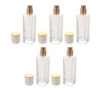 MOBUTOFU 5pcs Mini Perfume Spray Bottle 30ml 1oz Portable Atomizer