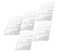 MOBUTOFU 5pcs PC 9-hole Coin Collection Sleeves Storage Pages, Suitable for Medals and Badges Collectors