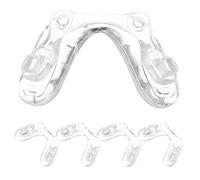 MOBUTOFU 5pcs Soft Silicone Nose Pads for Glasses, Non-slip Double Hole Connected Design with 11mm Spacing, Comfortable Nose Bridge Support for Everyday Study and Outdoor Activities