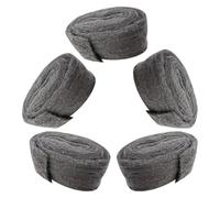 MOBUTOFU 5pcs Steel Wool Mouse Hole Filler for Wall Cracks Garage Vent Seal Steel Wool Barrier for Mice Control and Rodent Prevention Roll for Home Use