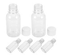 MOBUTOFU 6pcs 100Ml Medicine Storage Bottles with Caps, Sealing Travel Pill Containers with Measurement Dispenser, Organizer for Tablets and Liquid Medication