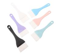 MOBUTOFU 6pcs Body Lotion Applicator Brush Set with Extra Wide Head and Thickened Ergonomic Long Handle for Full Body Mask Brush Routines and Sensitive Area Care, Non Absorbent Nylon