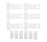 MOBUTOFU 6pcs Child Safety Drawer Locks, Plastic Cabinet Latches for Baby Proofing, Kitchen Dresser Kids Lock, No-Drill Infant Security Closet & Cupboard Door Protection