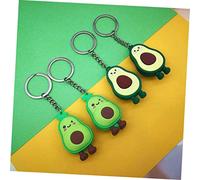 MOBUTOFU 6pcs Cute Avocado Keychain Creative Cartoon Pendant for Bags Light Green Hanging Key Ring Accessories for Gifts Key Fobs and Backpacks