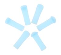 MOBUTOFU 6pcs Ear Wax Spoon Tips Silicone Soft Ear Clean Supply Comfortable to Use Convenient Design Blue for Adults