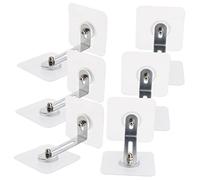 MOBUTOFU 6pcs Falling Fixator for Cabinet Bookcase Dresser Shelf Boy Girl Proofing Furniture Anchors Safety Adhesive Wall Anchors for Home Use