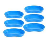 MOBUTOFU 6pcs Plastic Pill Counting Trays for Use, Kidney-Shaped Pill Organizer with Hygienic and Easy Maintenance Features, for Dynamic Environments and Hospital Settings