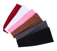 MOBUTOFU 6pcs Sports Headbands for Unisex with Stable Hold and Enduring Quality, Cotton Material Exercise Headbands for Yoga and Fitness Workouts