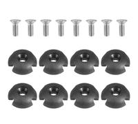 MOBUTOFU 8 Sets Canoe Rope Buckle Kayak Rope Guide Buckle Plastic Stable Performance Universal Compatibility with Screws for Water Sports Marine Activities