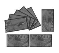 MOBUTOFU 8pcs Reusable Portable Cigar Bags with Leakproof Design and Window Holds 5 Cigars Each Travel Holder for Outdoor Use Practical and Stylish Plastic Humidor Pouch