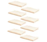 MOBUTOFU 8pcs Saliva Wipes Cotton Handkerchief Newborn Face Towel Double-Layer Organic Cotton for Nursing and Feeding