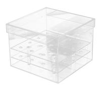MOBUTOFU Acrylic Flower Box Square Water Holder for Eternal Roses Bouquets Centerpieces