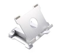 MOBUTOFU Adjustable Aluminium Alloy Computer Wrist Rest for Office Desk and Living Room, Silver Metal Phone Stand Holder to Reduce Cervical Spine with Angle Adjustable Design