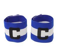 MOBUTOFU Adjustable Soccer Captain Armbands Elastic Nylon Material with Touch Fastener Closure 2pcs High Visibility Football Bands Universal Fit for Youth and Adults for School Leagues