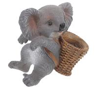 MOBUTOFU Adorable Resin Koala Statue Cute Hanging Koala Ornament for Outdoor Garden Decor Unique Courtyard Figure Compact Animal Sculpture Garden Supplies