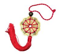 MOBUTOFU Antique Copper Car Hanging Decoration Bead and Lanyard Car Pendant Delicate Alloy Suitable for Rear View Mirror, for Wall Or Office Decor