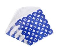 MOBUTOFU Battery Warning Stickers 1000pcs Button Cell Round Safety Labels Strong Adhesion Self-Adhesive Hazard Notices