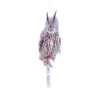 MOBUTOFU Bird Scaring Reflective Fake Owl Hanging Device with Lanyard Suitable for Balconies and Orchards Materials Included