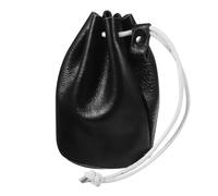 MOBUTOFU Black Coin Purse Women Squeeze Wallet Drawstring Pouch for Coins Small Purse for Women Lipstick Keys Holder