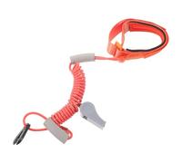 MOBUTOFU Boat Kill Switch Lanyard with Integrated Whistle and Wrist Strap for Boat Engine Safety, Tpu Material, Suitable for Canoeing and Sailing, 30x4.5x2.5cm Size