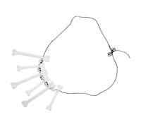 MOBUTOFU Bone Necklace Plastic Pendant Choker Unique Creative Design Halloween Lightweight for Public Relations Plan and Fairs Accessories